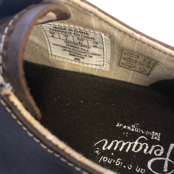 Penguin Brown Leather Shoes size 9 - Picture 7 of 8